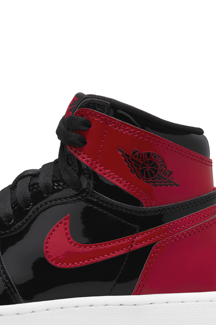 【NIKE公式】ジュニア エア ジョーダン 1 'Patent Bred' (575441-063 / AJ 1 RETRO HIGH OG GS)