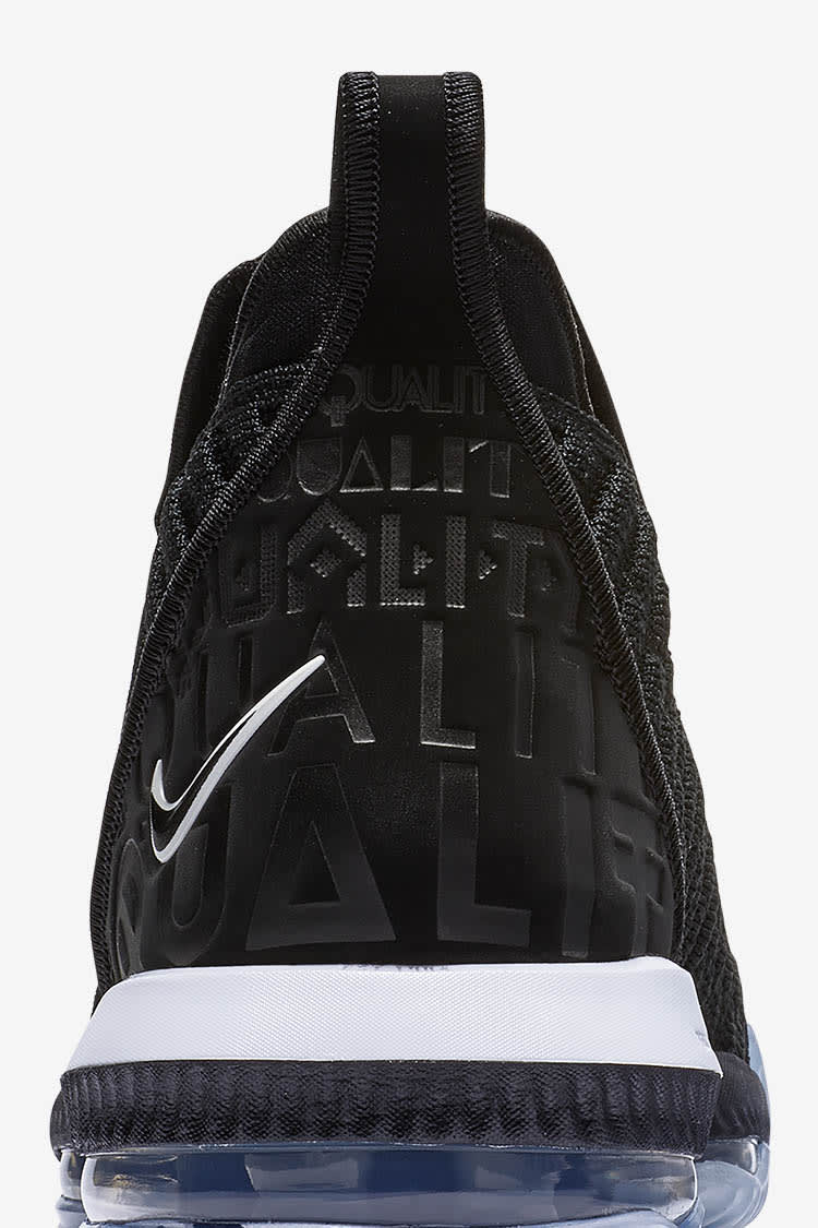 Lebron 16 Equality 2019 Black White Release Date. Nike SNKRS