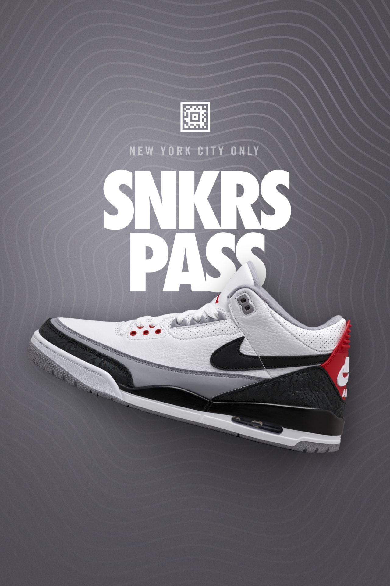 Air Jordan 3 Tinker SNKRS Pass NYC. Nike SNKRS