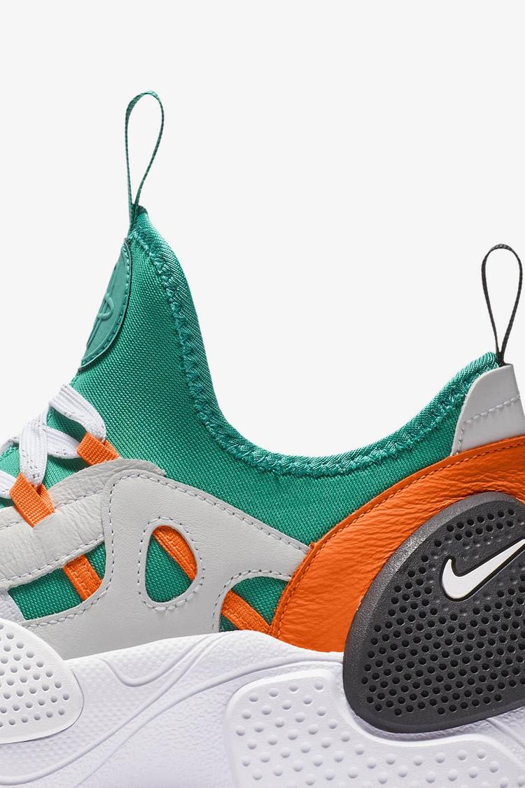 Nike Huarache E.D.G.E. TXT QS White Clear Emerald Total Orange Release Date. Nike SNKRS