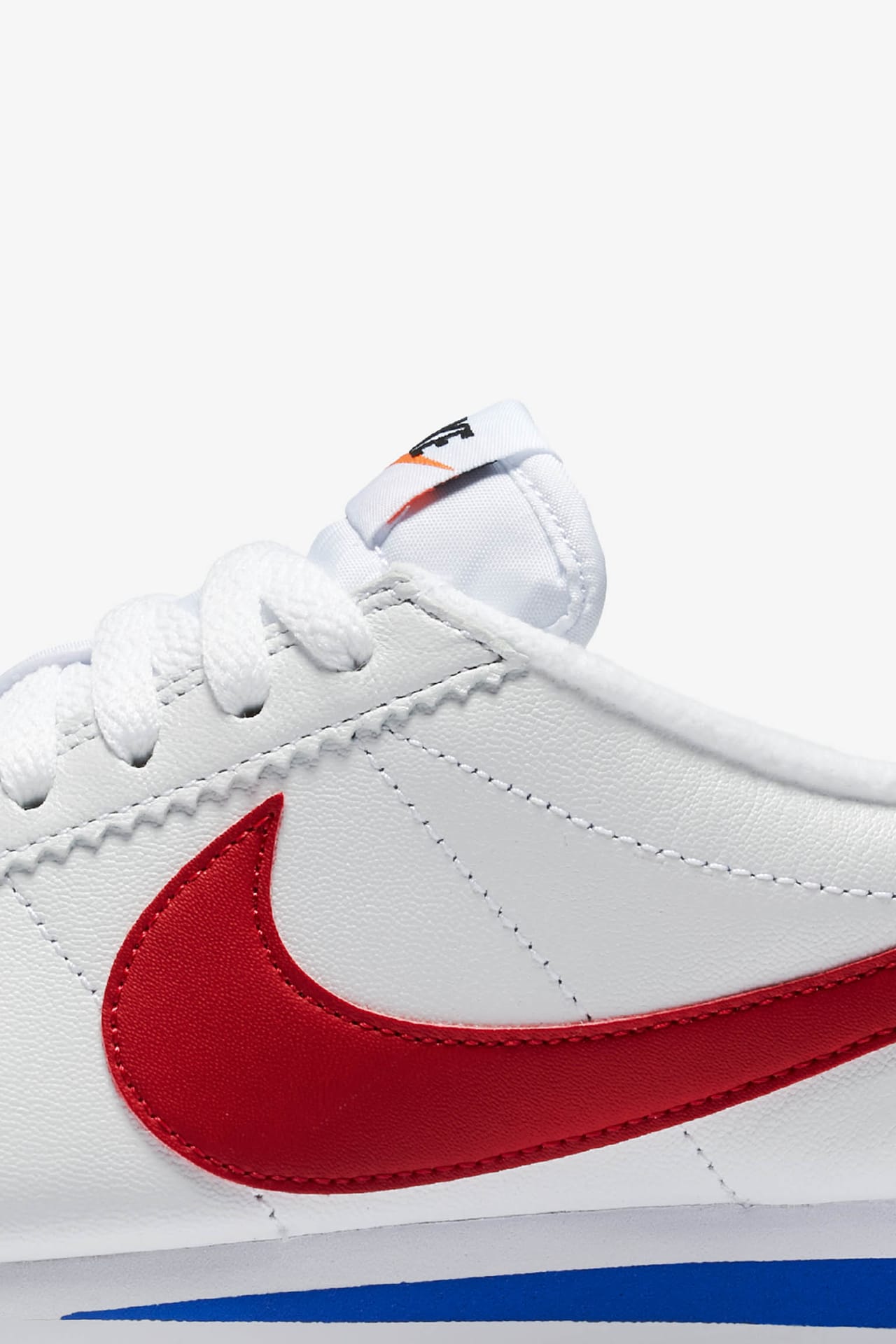 Women s Nike Classic Cortez Premium White Varsity Royal Varsity Red Release Date. Nike SNKRS