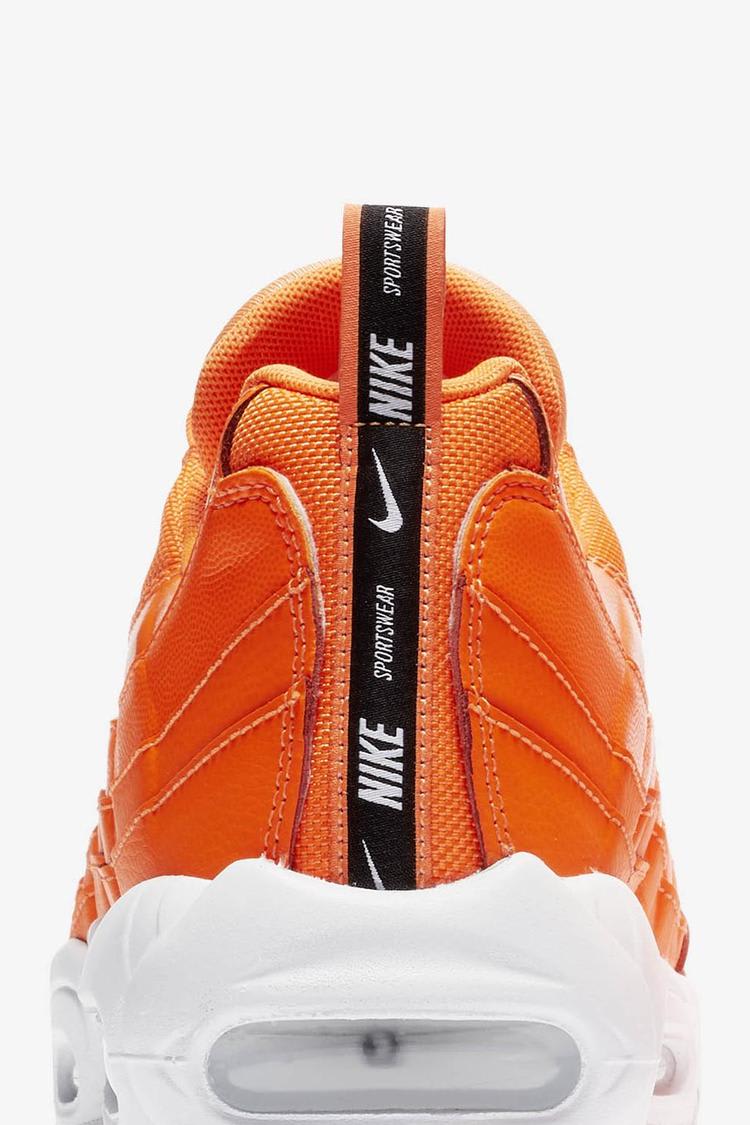 Orange nike 95s best sale