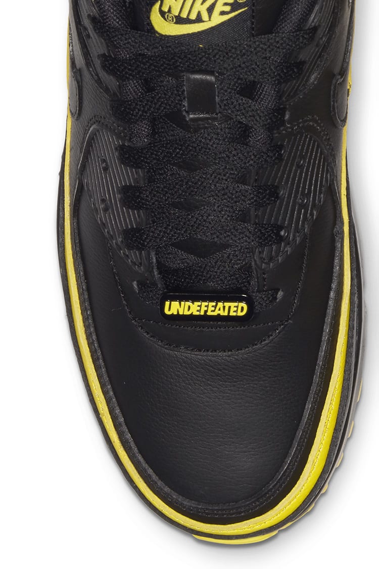 Nike air max 90 undefeated black optic yellow best sale