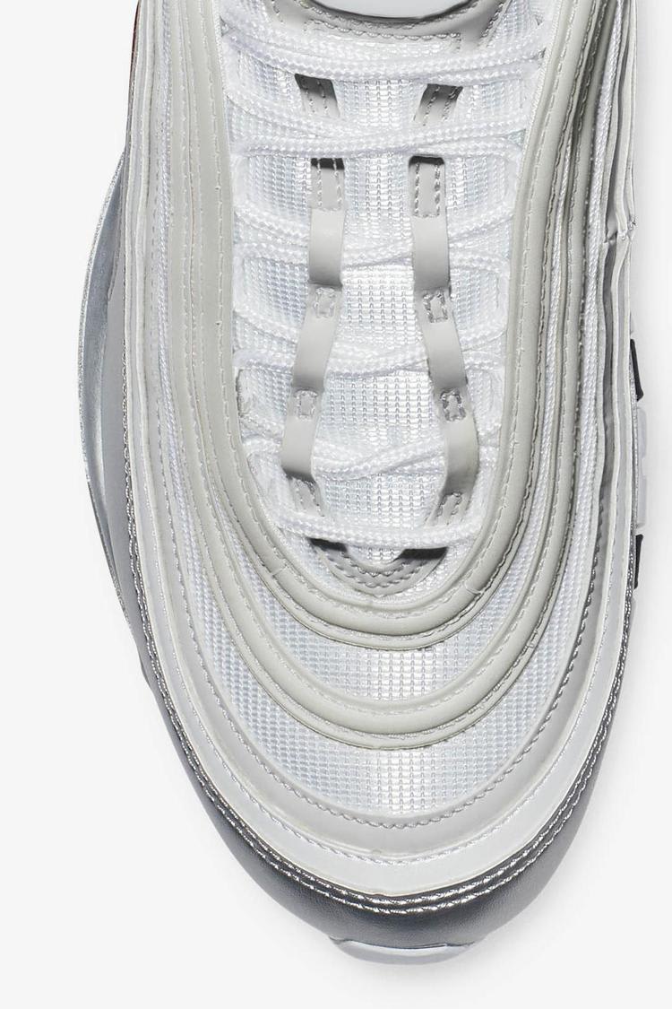 Nike air max 97 white metallic silver best sale