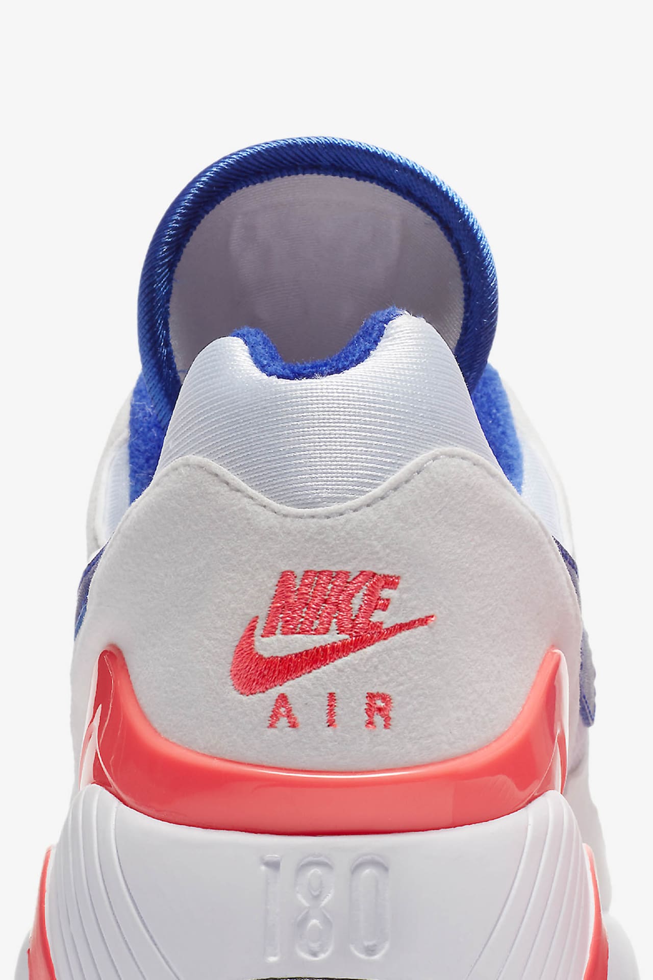 Date de sortie de la Nike Air Max 180 White Solar Red Racer Blue pour Femme. Nike SNKRS