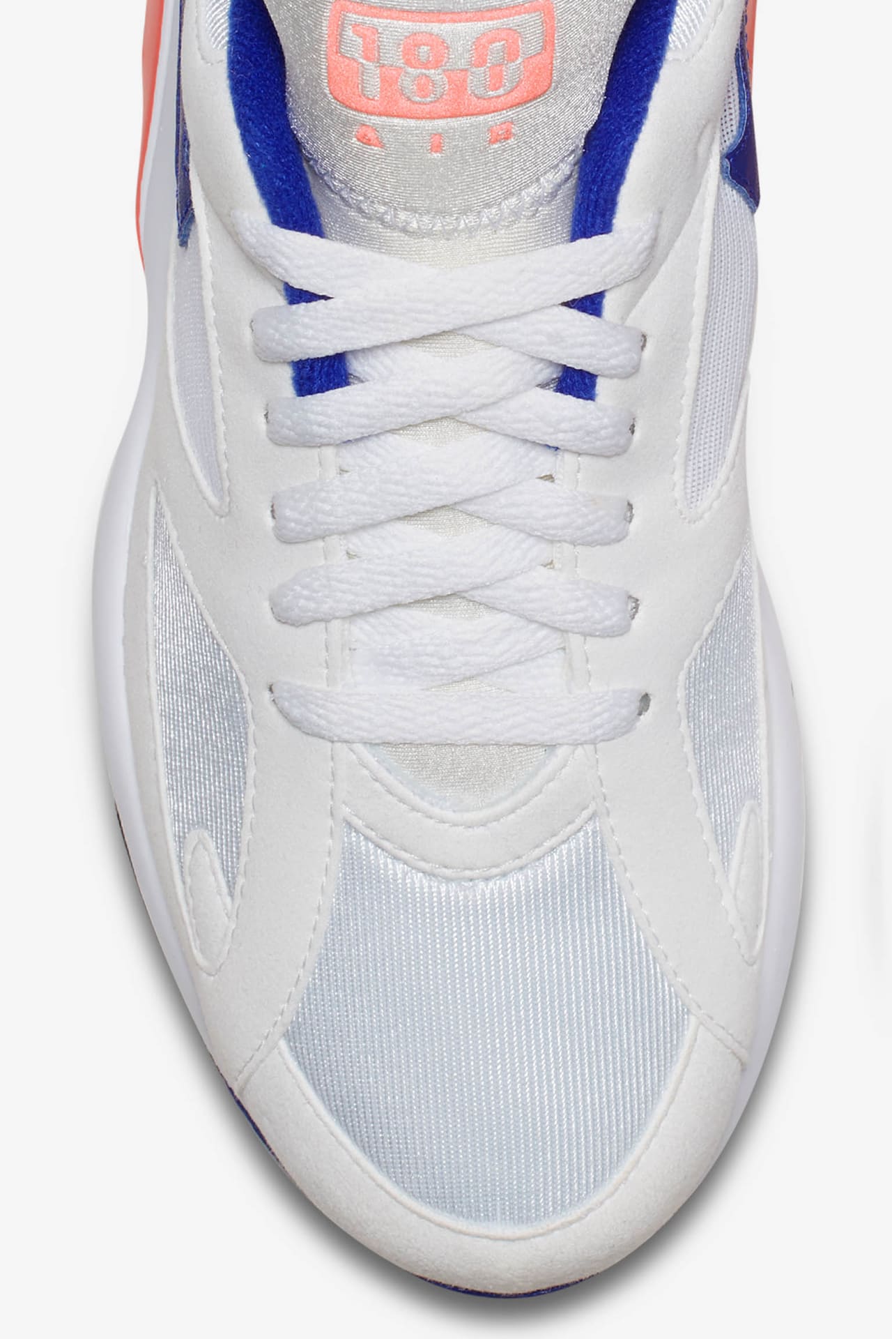 Nike Air Max 180 White Solar Red Racer Blue fur Damen Erscheinungsdatum. Nike SNKRS