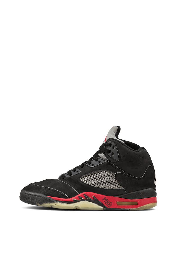 Satin red jordan 5 online