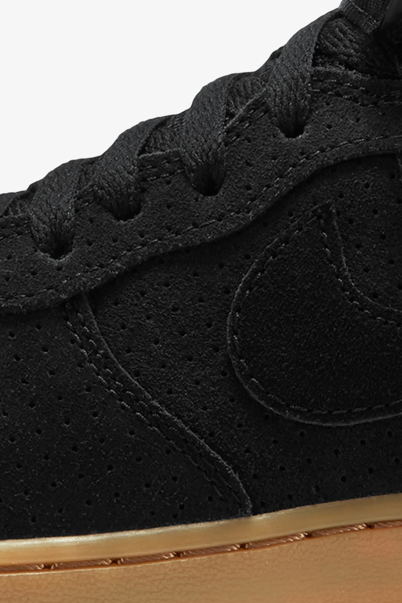 Nike black suede shoes on sale