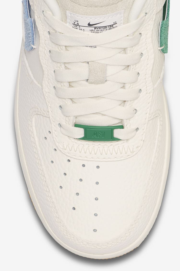 Nike air force 1 vandalised sail/green hotsell