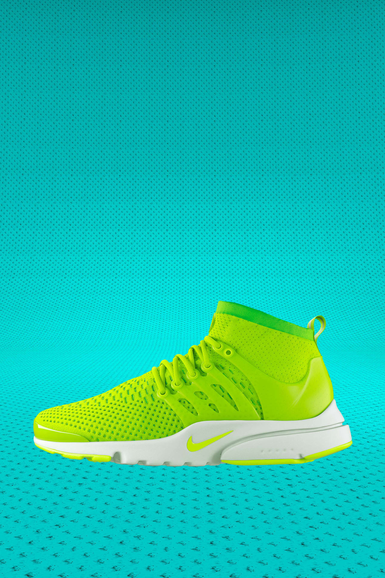 Nike air presto flyknit green running shoes hotsell