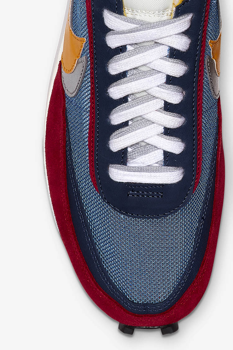 Nike LDWaffle Sacai Varsity Blue Varsity Red Del Sol Release Date. Nike SNKRS