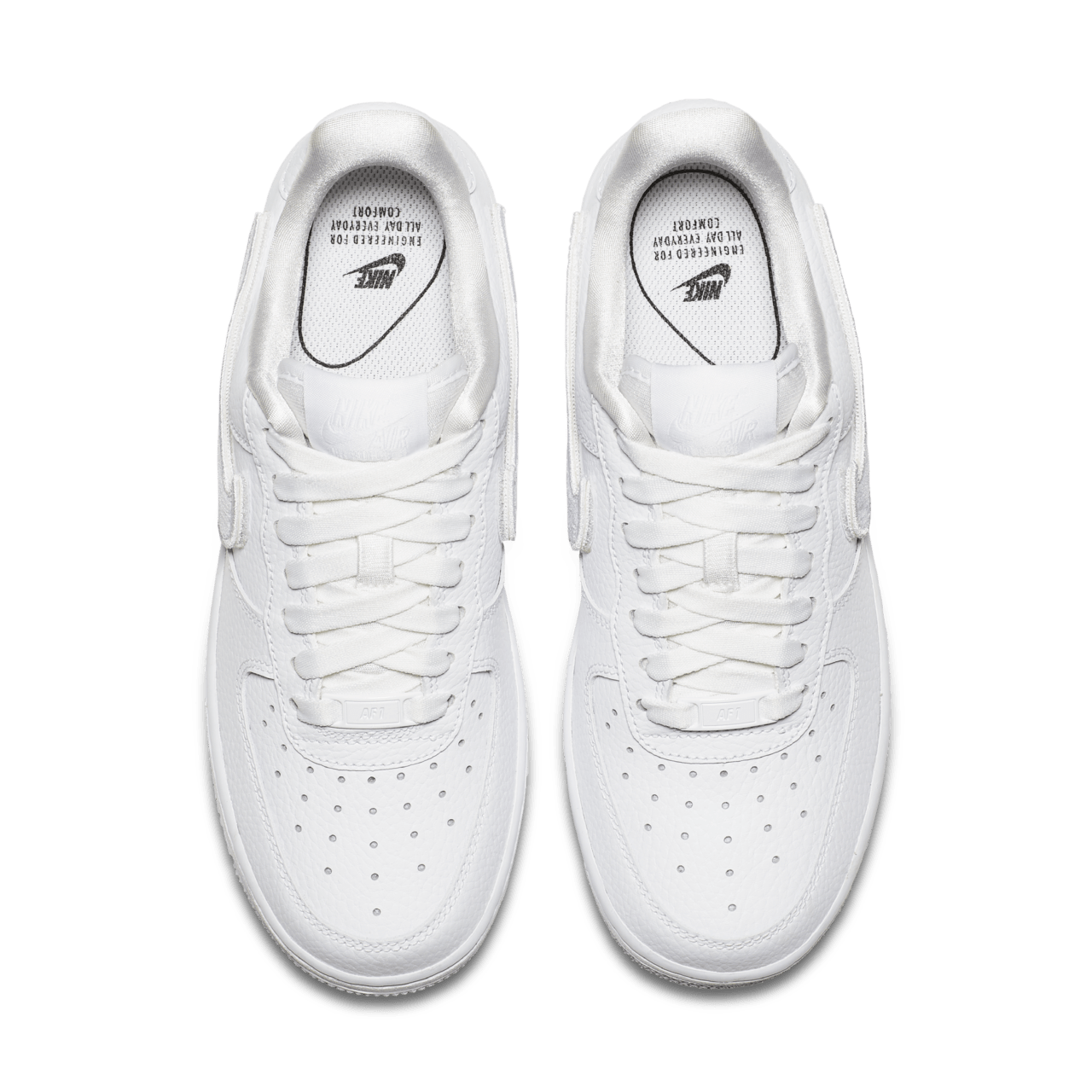 All white nike forces online