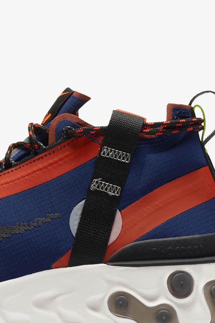 Nike React Runner Mid iSPA Blue Void Team Orange Phantom Release Date. Nike SNKRS