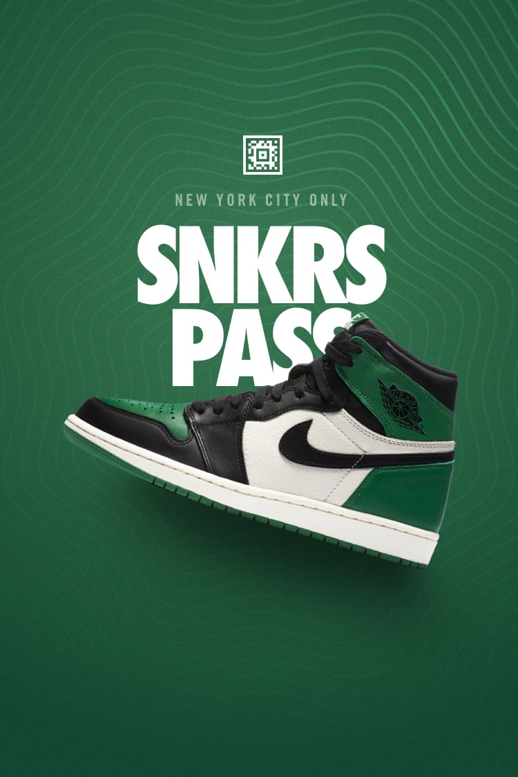 Air Jordan 1 'Pine Green' SNKRS Pass Nike Soho