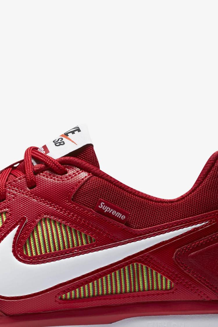 Nike Sb Gato Qs Supreme 'Gym Red & White & Cyber' Release Date