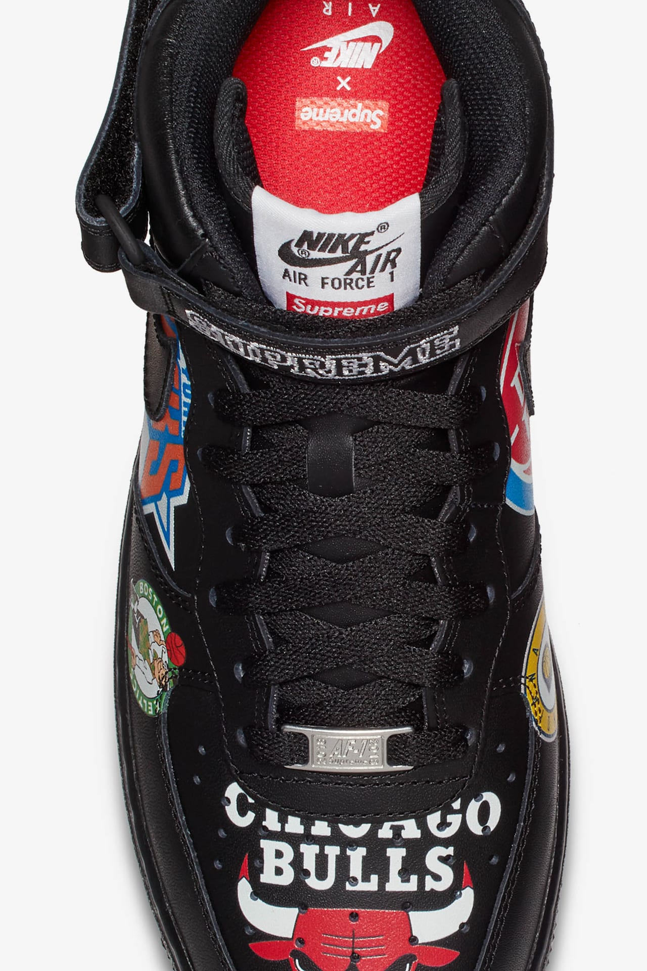 Air force 1 supreme nba black on sale