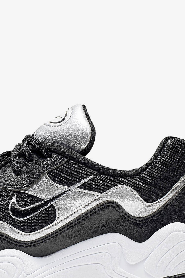 Black and Metallic Silver Nike SNKRS