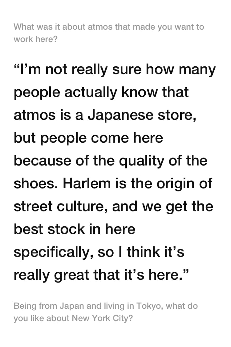 Talking Shop: atmos.