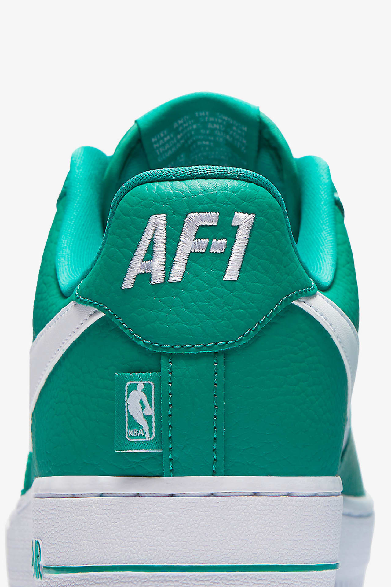 Nike AF 1 Low NBA Neptune Green White Release Date. Nike SNKRS