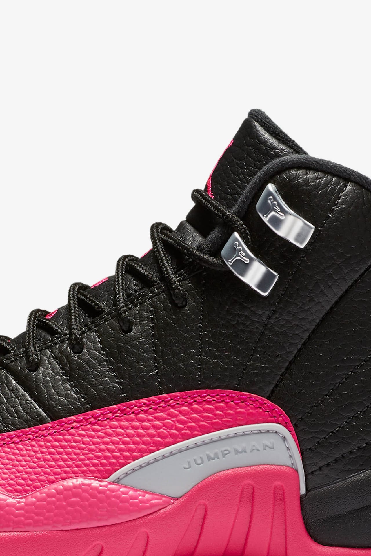 Pink and black girl jordan shoes hotsell