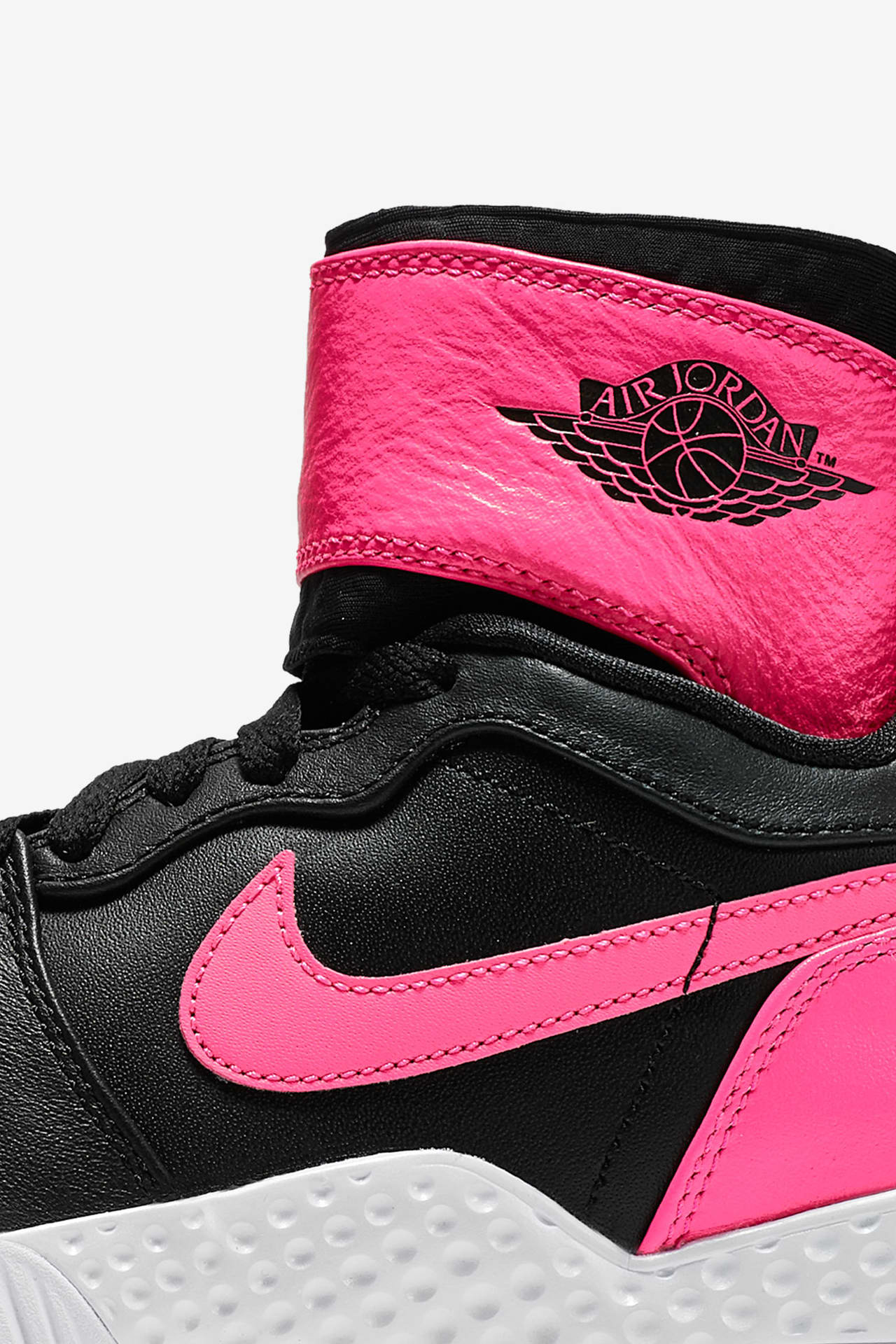 NikeCourt Flare AJ1 "Black &amp; Hyper Pink" - Donna