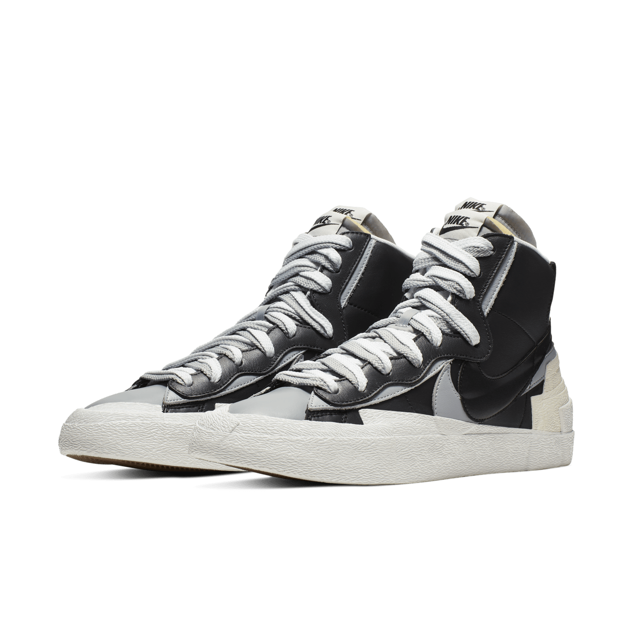 sacai x Nike Blazer Mid 'Black/Wolf Grey' Release Date