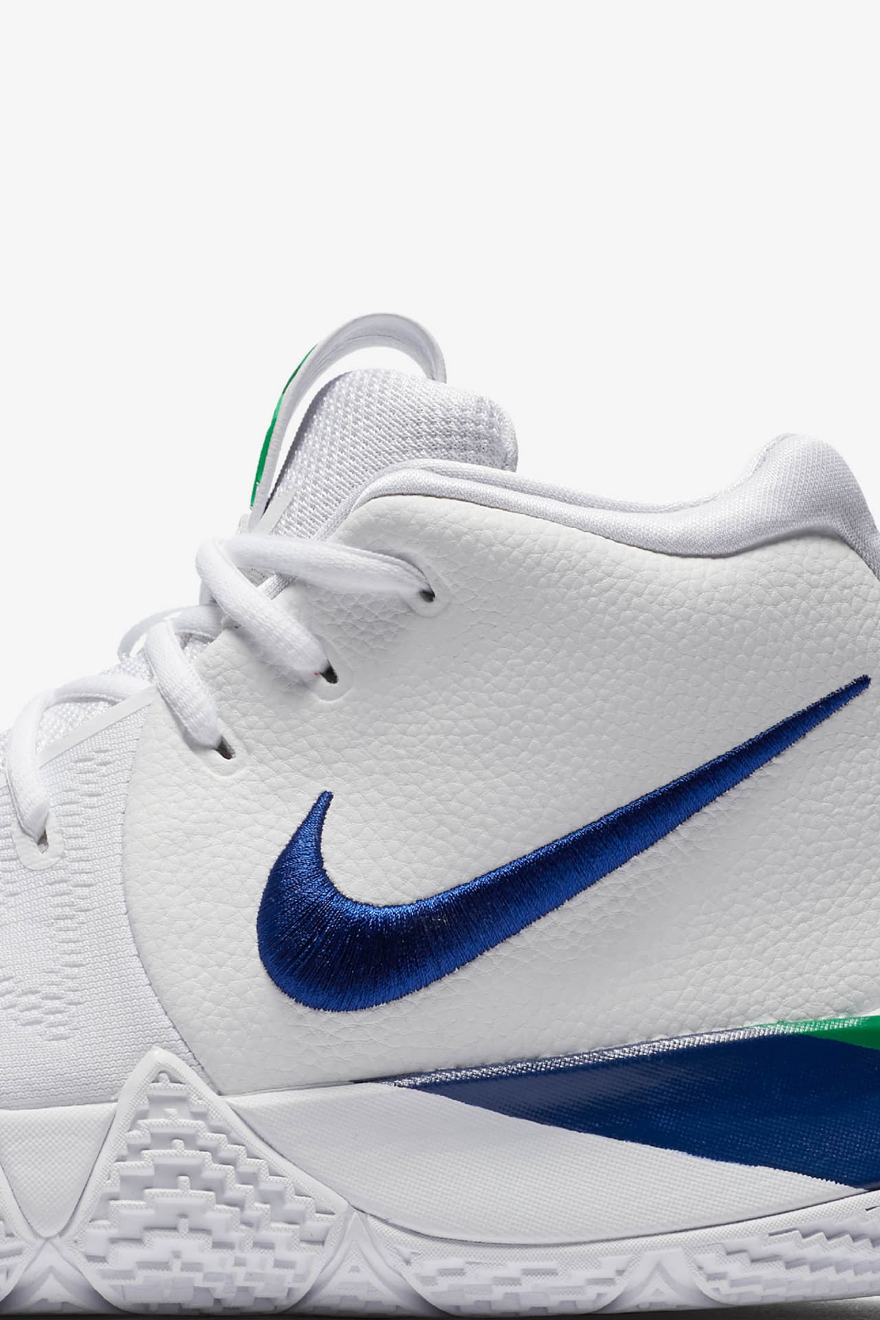 Kyrie 4 white and blue hotsell