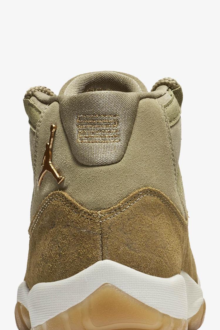 Women s Air Jordan 11 Neutral Olive Sail Gum Light Brown Release Date. Nike SNKRS