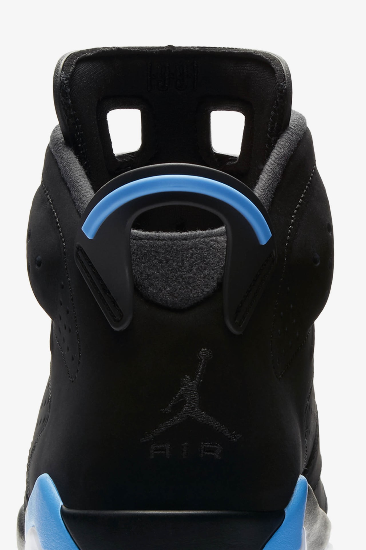 Air jordan 6 black university blue online