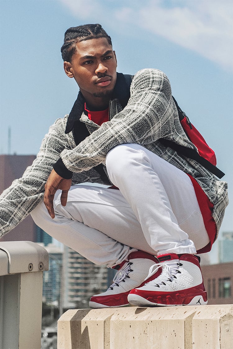 Jordan white with red online