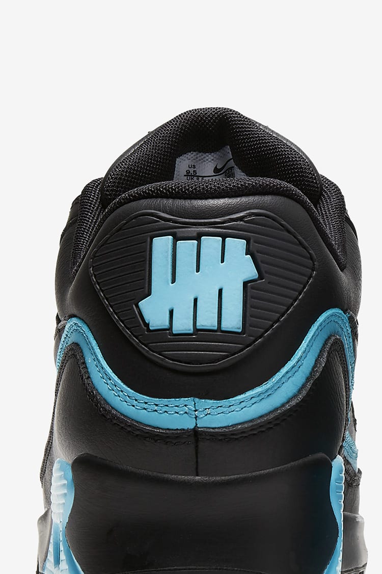 Air Max 90 x Undefeated Black Blue Fury Release Date. Nike SNKRS