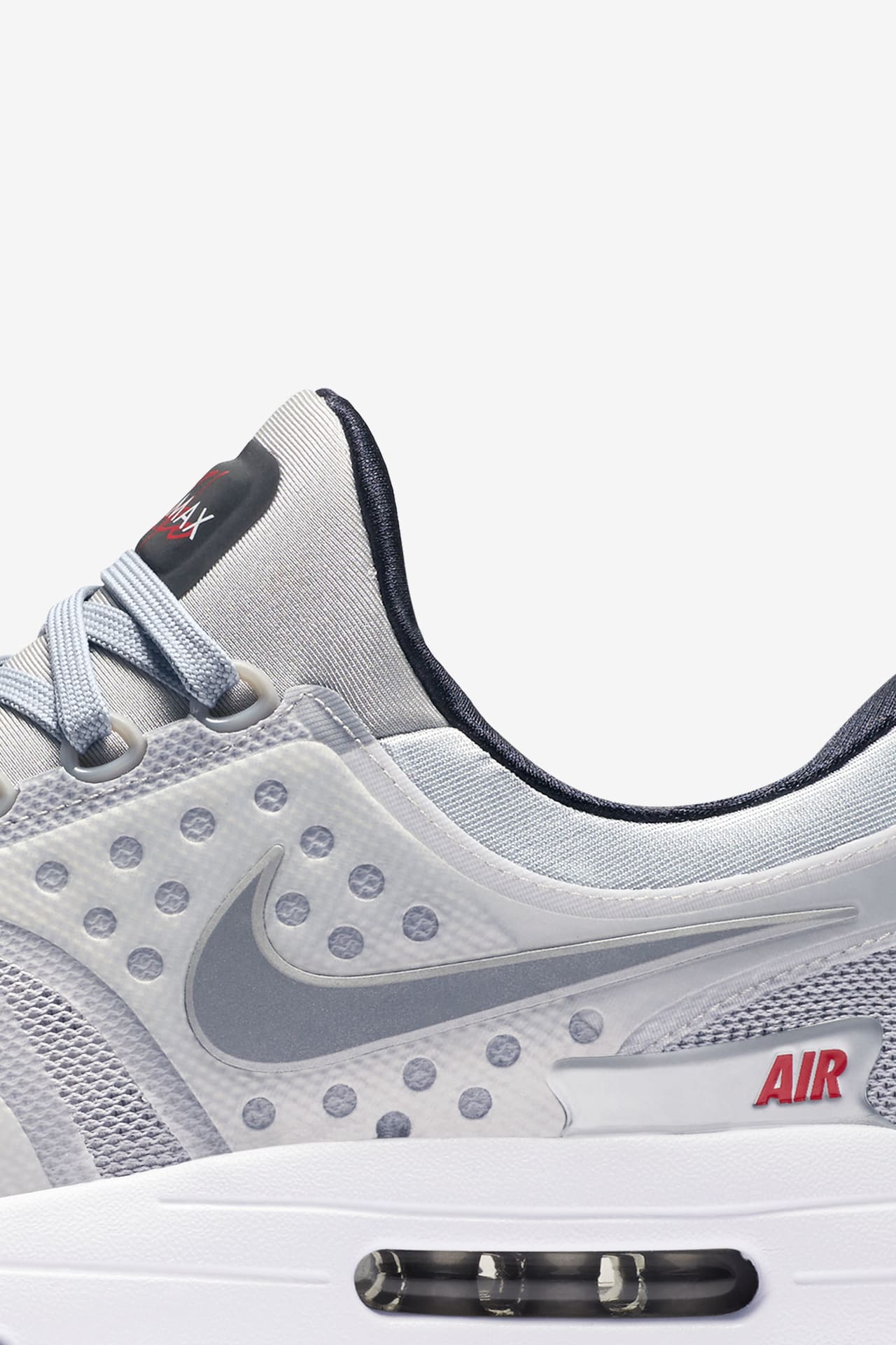 Nike Air Max Zero 'Metallic Silver & University Red'. Release Date