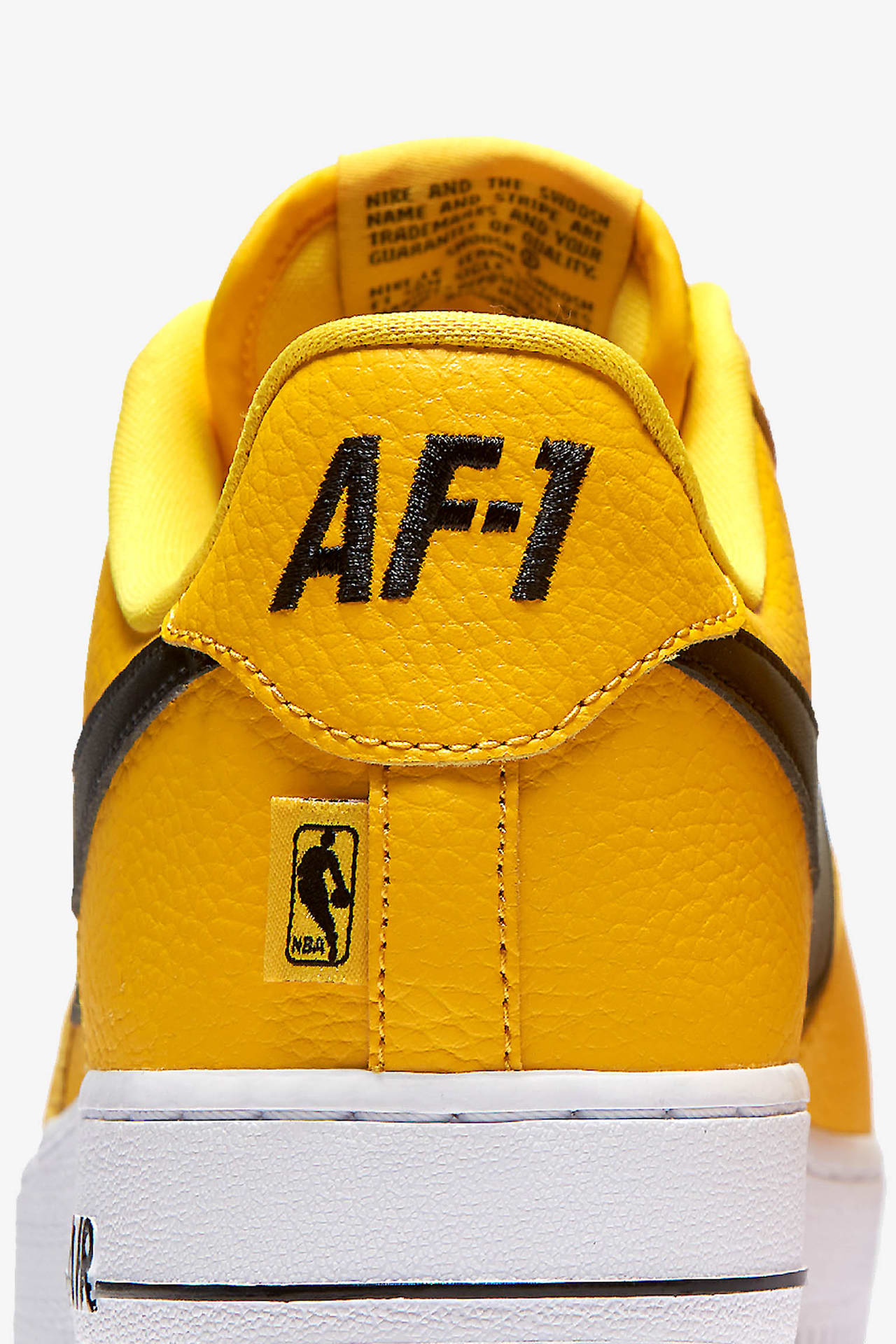 Air force 1 low yellow swoosh online