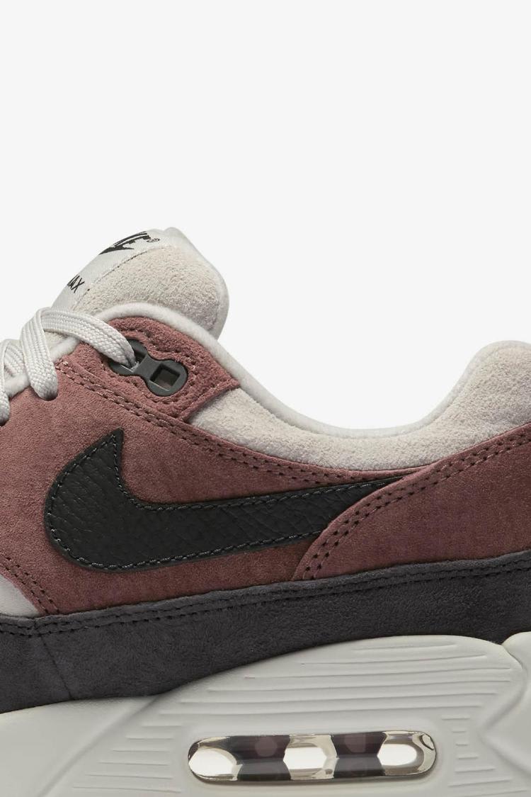 Women's Air Max 90/1 'Red Sepia & Oil Grey' Release Date