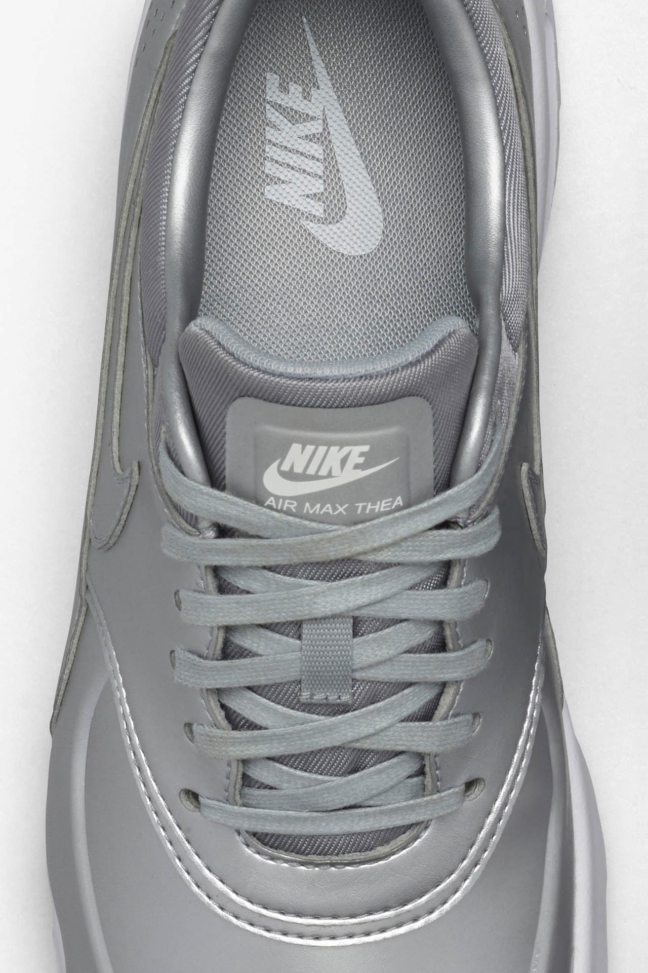 Nike metallic air max thea se sneaker silver best sale