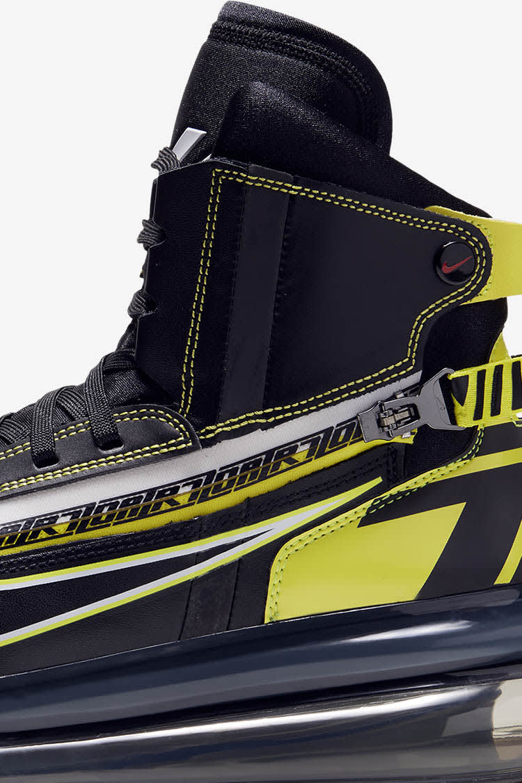 Nike Air Max 720 SATRN Motorsport 'Black & Dynamic Yellow' Release Date.  Nike SNKRS