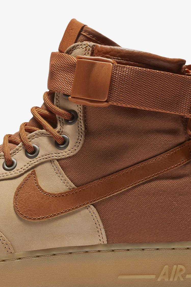 Nike SF Air Force 1 Mid Premium 'Praline & Gum Light Brown & Dark Russet' Release Date