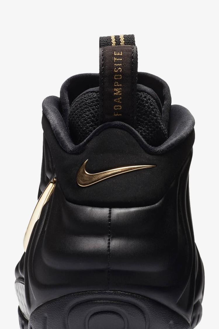 Nike Air Foamposite Pro 'Black & Metallic Gold' Release Date