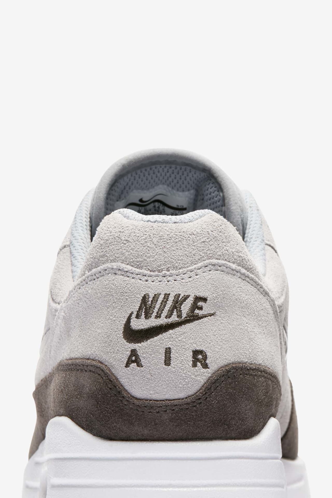 Nike air max 1 leather grey best sale