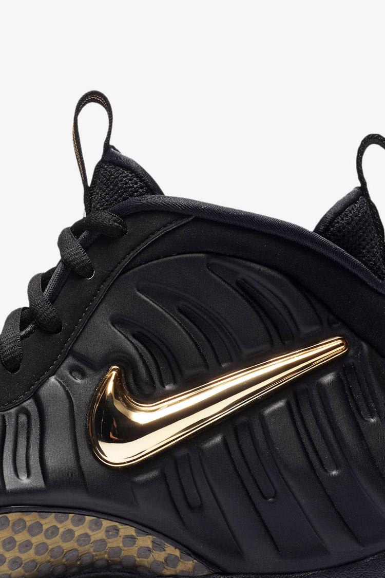 Nike air foamposite pro black and gold online