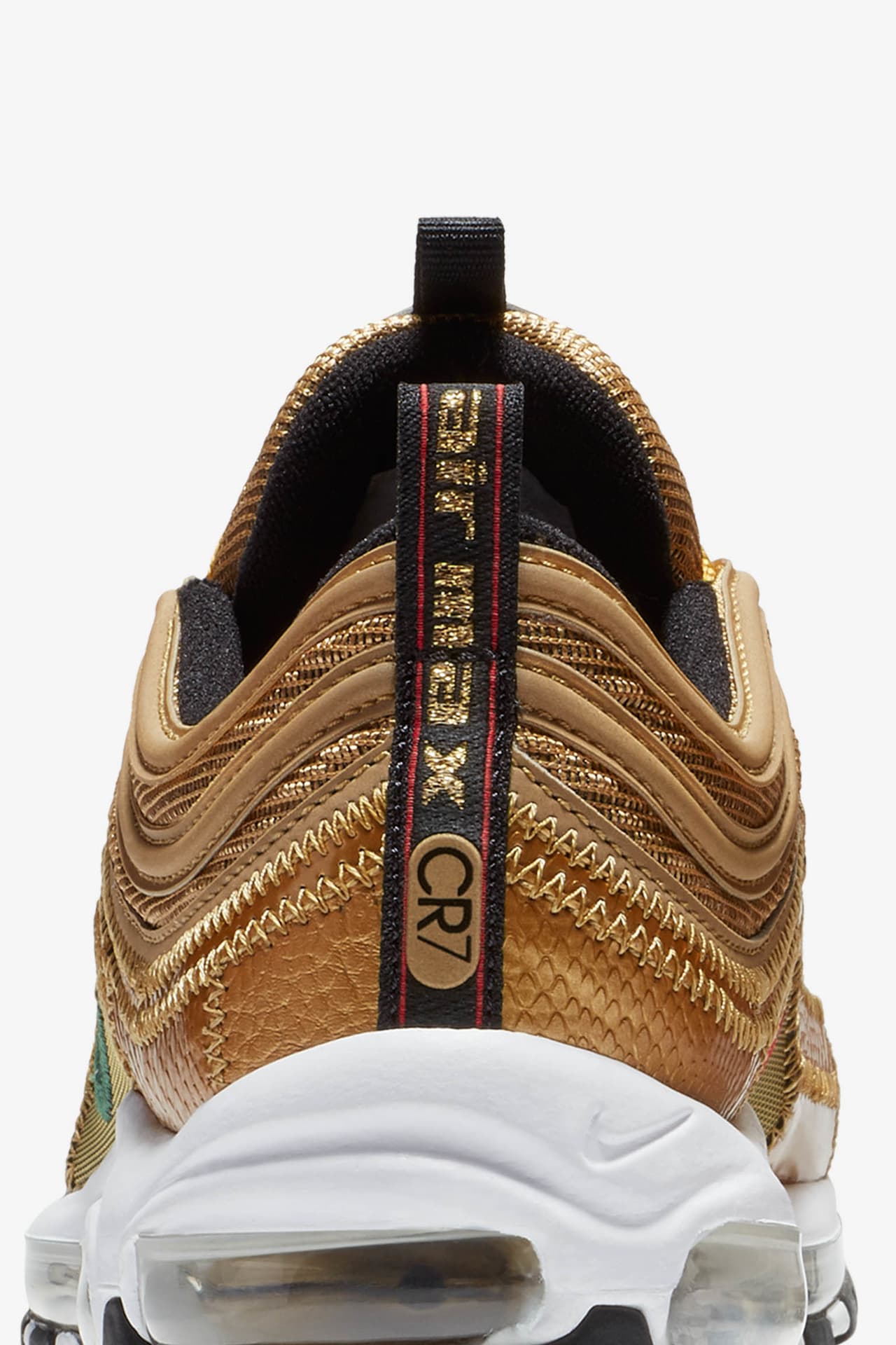 Nike Air Max 97 CR7 Golden Patchwork Release Date. Nike SNKRS