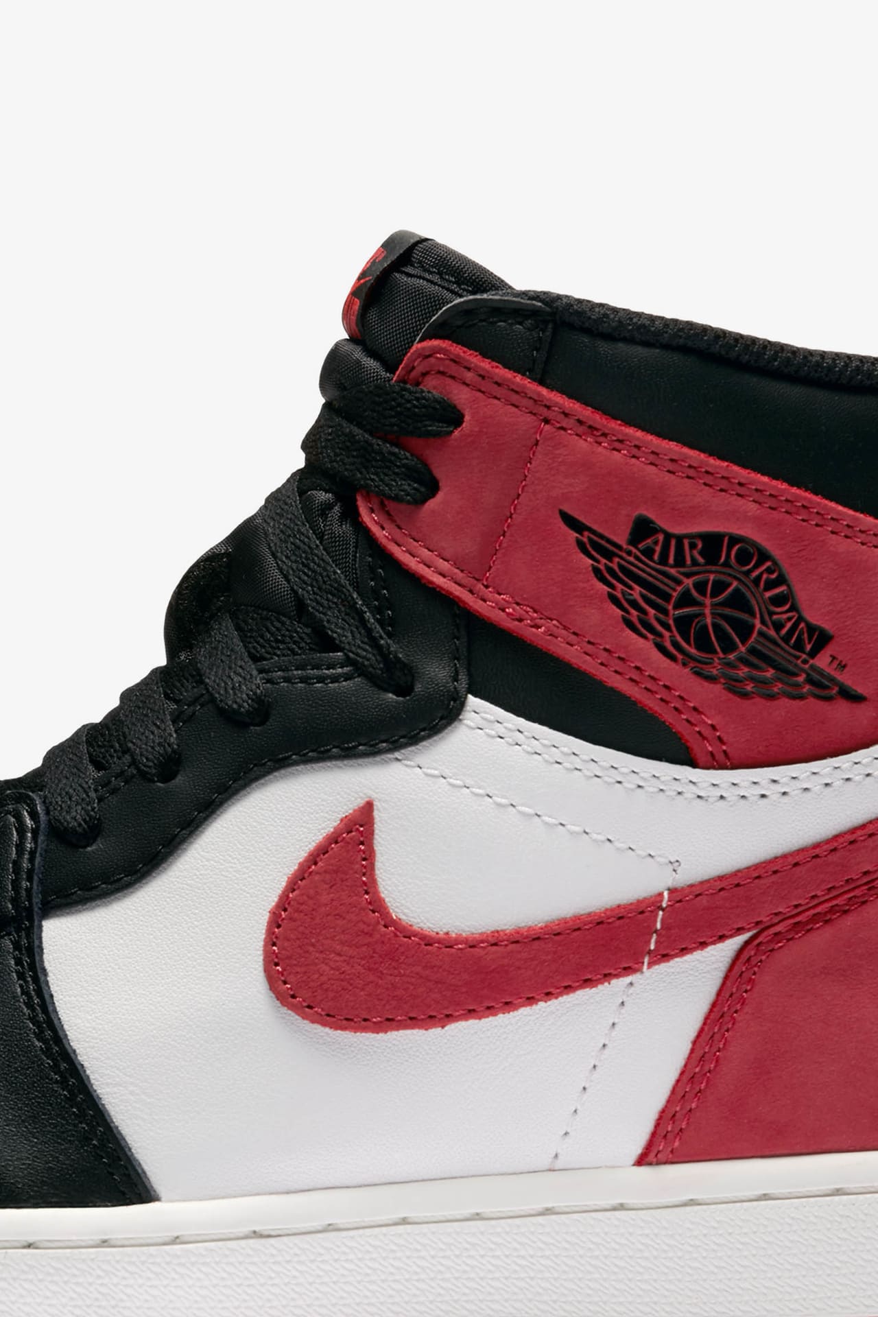 Nike air jordans red white and black online