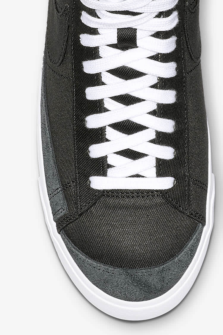 Nike Blazer Mid 77 Black Canvas Release Date. Nike SNKRS