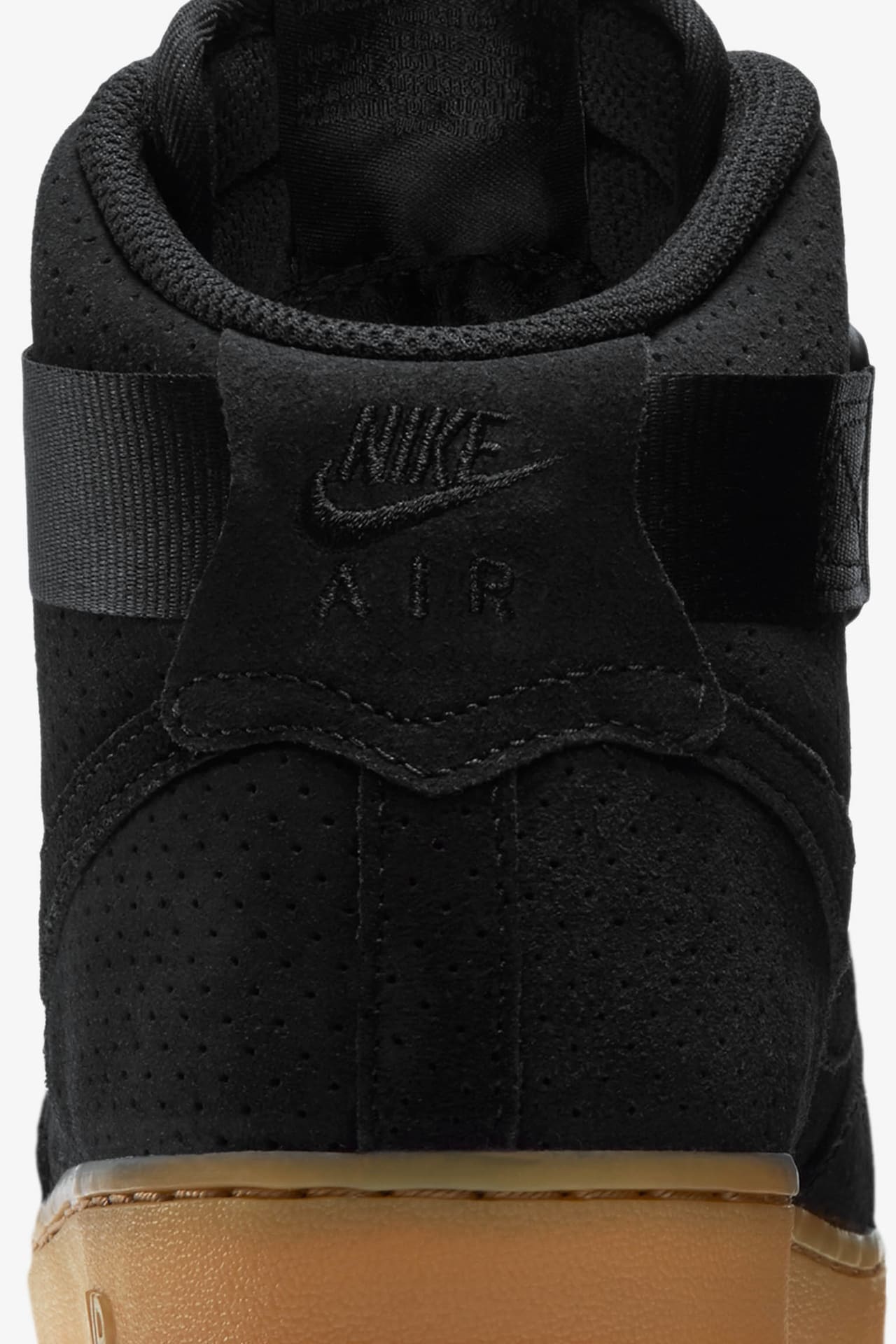 Nike black suede gum sole hotsell