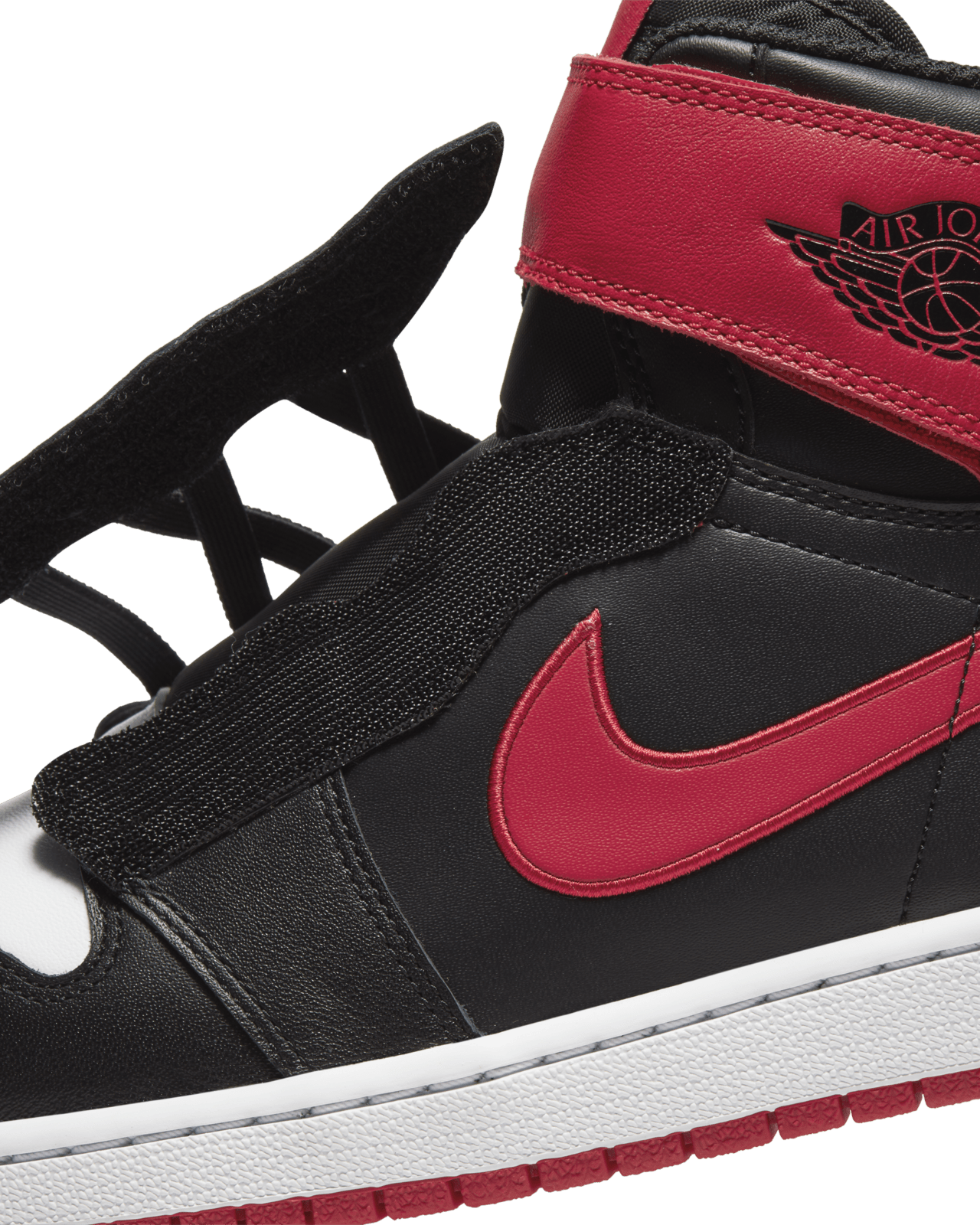 【NIKE公式】エア ジョーダン 1 HIGH フライイーズ 'Black/Particle Grey/White/Gym Red' (CQ3835-001 / AJ I HIGH FLYEASE)