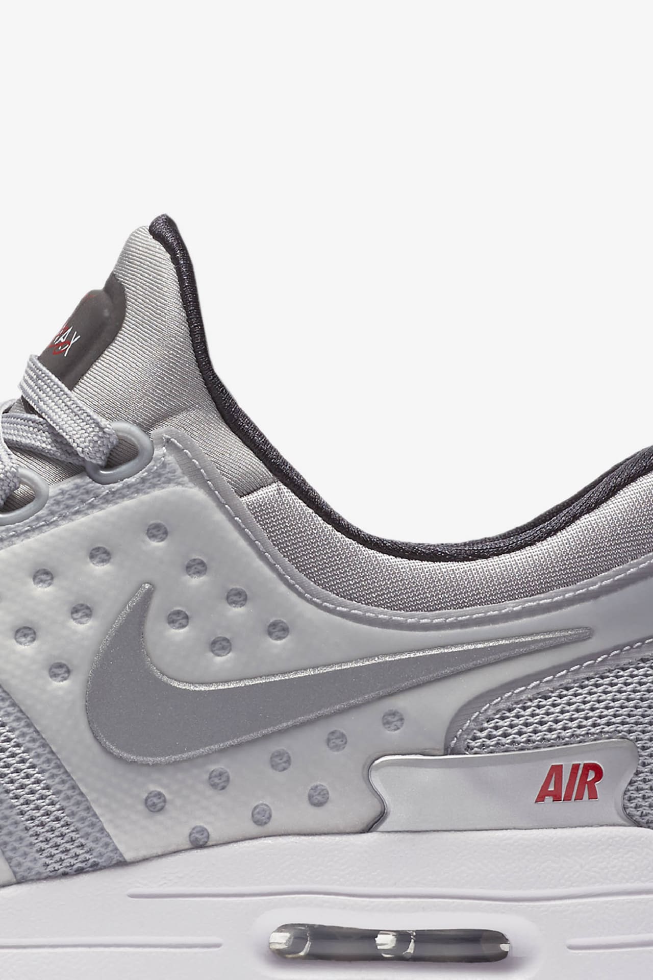 Nike air max zero metallic silver on sale