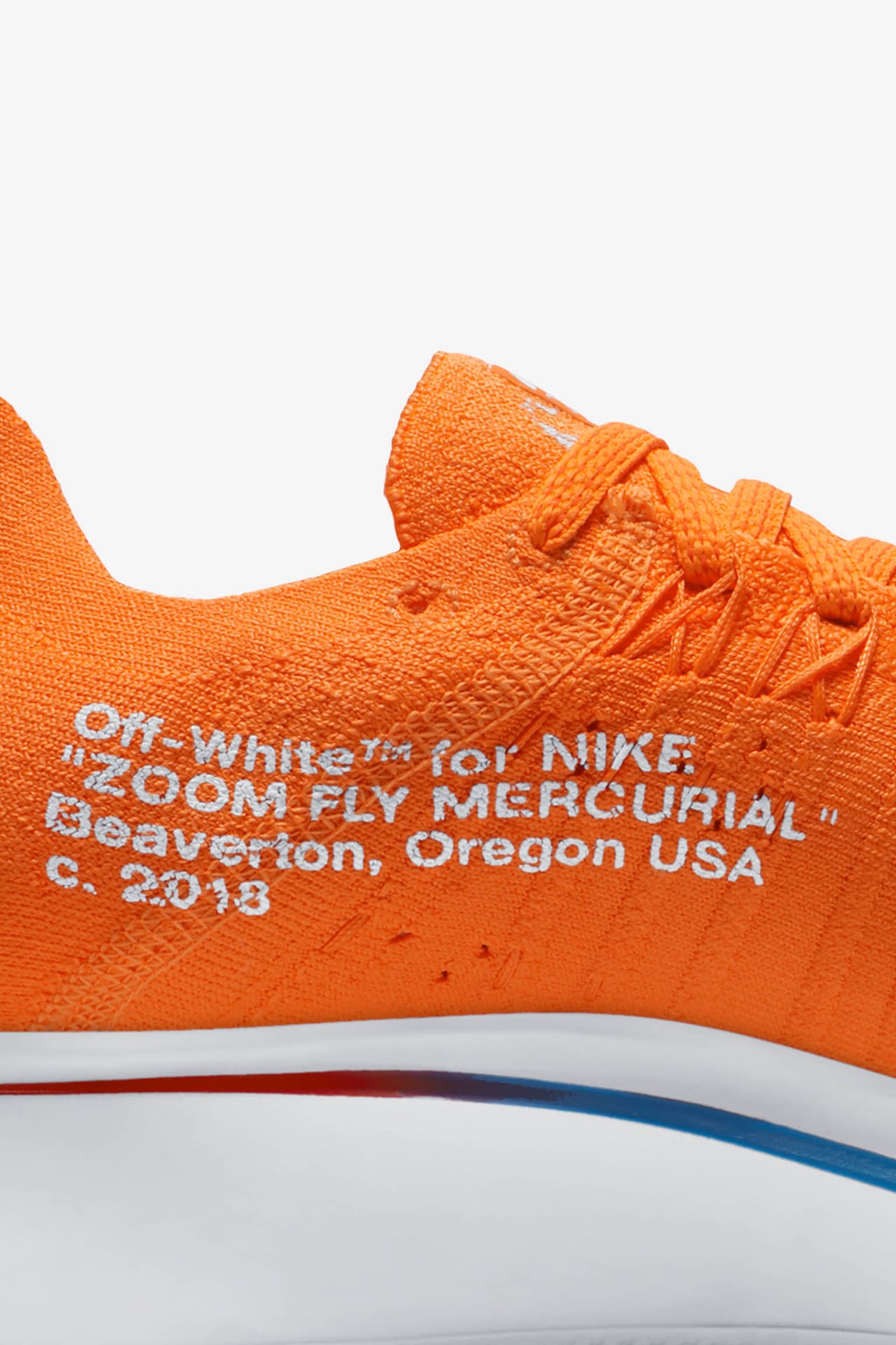 Lanseringsdatum för Nike Zoom Fly Mercurial Flyknit Off-White "Total Orange och Volt och Vit"