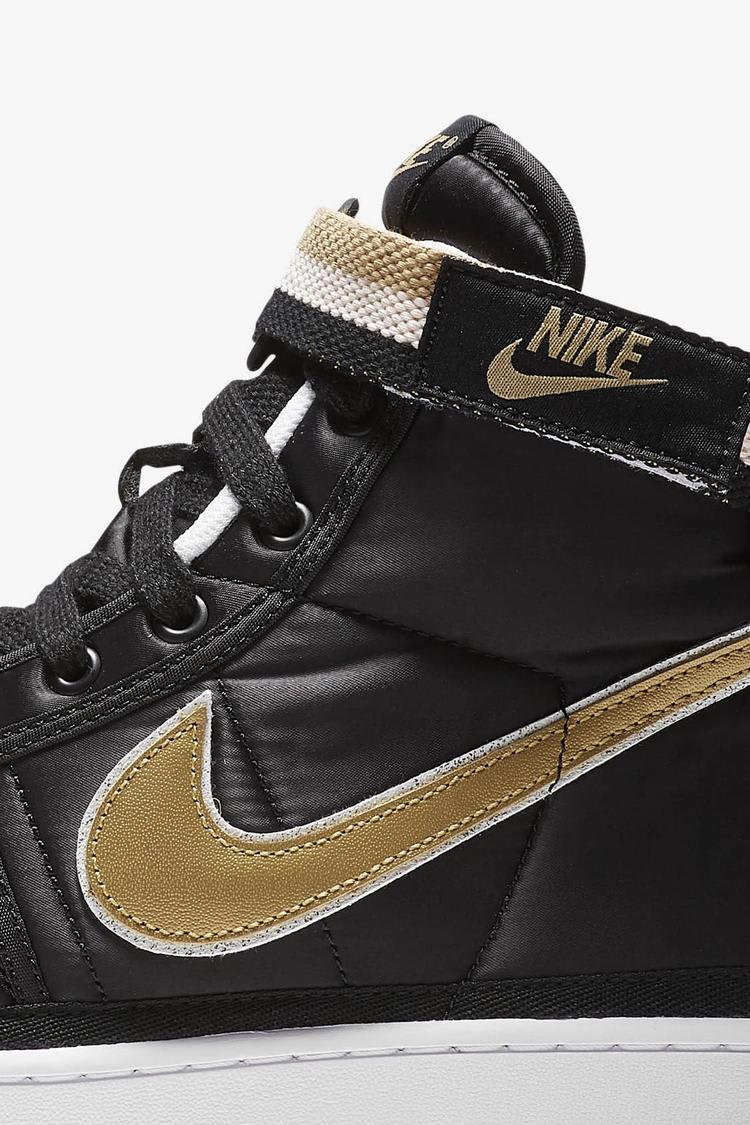 Nike Vandal High Supreme 'Black & Metallic Gold' Release Date