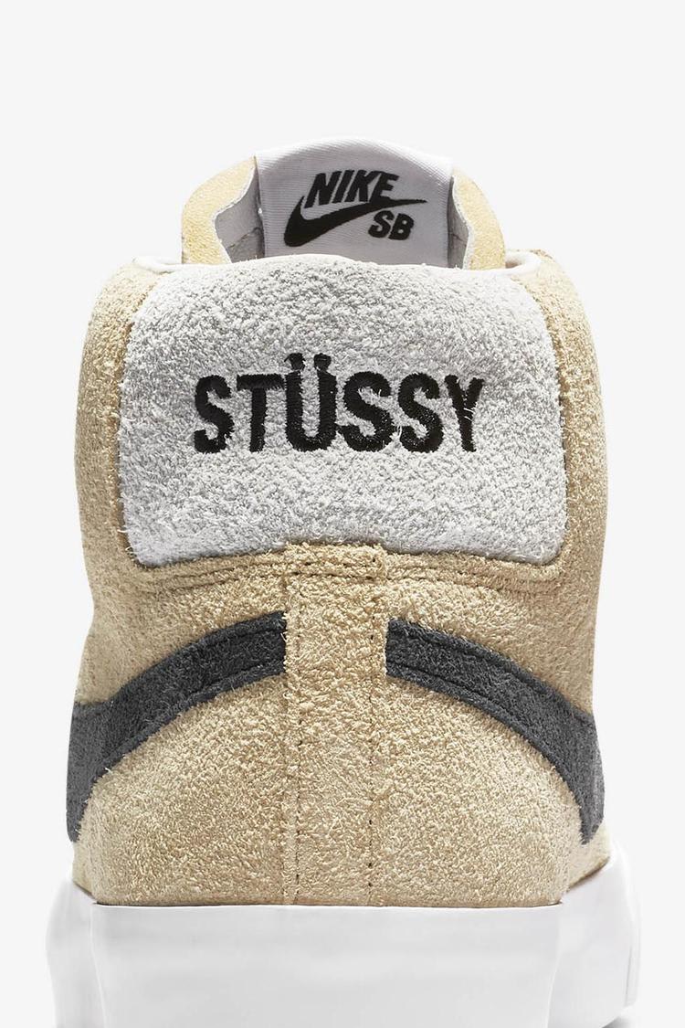 Nike SB Zoom Blazer Mid Stussy x Lance 'Midwest Gold & Black' Release Date