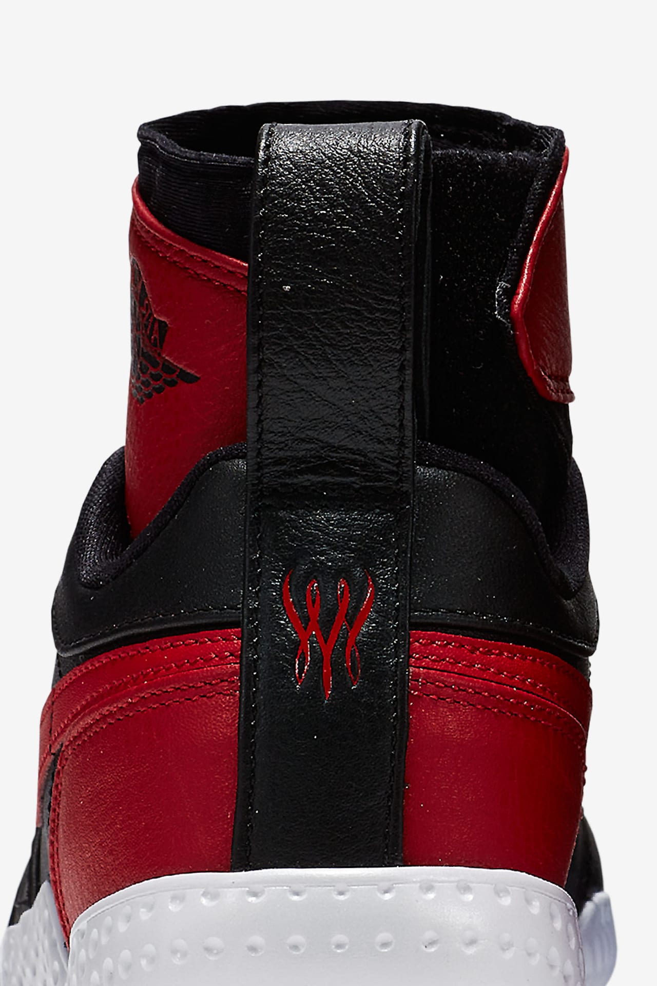 NikeCourt Flare AJ1 "Black & Varsity Red" für Damen
